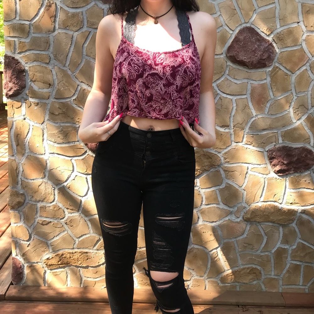 Pink Crop Tank
